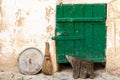 Wall with door of old rural barn Royalty Free Stock Photo