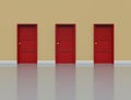 Wall with doors Royalty Free Stock Photo