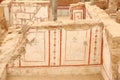 Wall drawings in Terrace Houses in Ephesus Ancient City, Izmir, Turkey Royalty Free Stock Photo