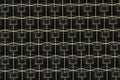 The wall with duplicate squares stacked, 3d rendering