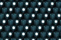 The wall with duplicate squares stacked, 3d rendering