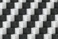 The wall with duplicate squares stacked, 3d rendering