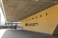 Wall at the entrance to the Berlaymont building Royalty Free Stock Photo