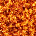 Fire wall surface with burning flames