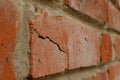 Wall of fireproof red brick Royalty Free Stock Photo