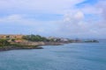 The wall of fort San Cristobal in San Juan, Puerto Rico Royalty Free Stock Photo