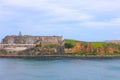 The wall of fort San Cristobal in San Juan, Puerto Rico Royalty Free Stock Photo