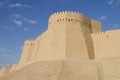 The wall of the fortress in the old city of Khiva