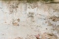 Wall fragment with attritions and cracks Royalty Free Stock Photo