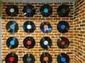 Wall full of vinyls