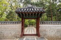 Wall and gate at the Jongmyo Shrine in Seoul