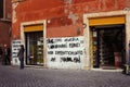 Wall in Ghetto. Rome, Italy