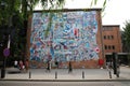 Wall graffiti art in the 798 Art District, street view, Beijing, China Royalty Free Stock Photo