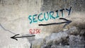 Wall Graffiti to Security versus Risk