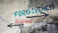 Wall Graffiti to Forgiveness versus Revenge