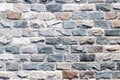 Wall of granite bricks as background Royalty Free Stock Photo