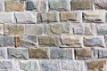 Wall of granite bricks as background Royalty Free Stock Photo