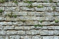 Wall of gray stone. Royalty Free Stock Photo