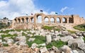 Wall of Greco-Roman city of Gerasa Jerash Royalty Free Stock Photo