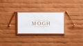 Minimalist White Suede Sign Mockup With Luxurious Textures