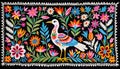 Wall hanging tapestry design abstract spiritual bird life