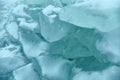 A wall of ice. Winter landscape. Ice blocks. Winter Royalty Free Stock Photo