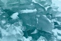 A wall of ice. Winter landscape. Ice blocks. Winter Royalty Free Stock Photo