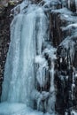 Wall of icicles Royalty Free Stock Photo