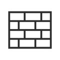 Wall icon. Firewall symbol. Security sign. Royalty Free Stock Photo