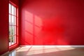 Wall interior with red background for product display Royalty Free Stock Photo