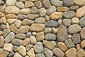 Wall of irregular shaped stones