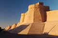 Wall of Itchan Kala - Khiva - Uzbekistan Royalty Free Stock Photo