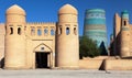 Wall of Itchan Kala - Khiva - Uzbekistan Royalty Free Stock Photo