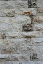 Wall of Jerusalem Natural Stone. Vertical wall built of grey stone blocks. sand stone wall.  Background of brick wall pattern Royalty Free Stock Photo