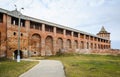 The wall of the Kolomna Kremlin, Mikhailovsky (Archangel Michael's) Gate and the Marinkina Tower