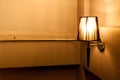 A wall lamp,lamp modern sconce on the wall Royalty Free Stock Photo