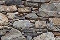 Wall from large stone textured basalt. Good background for wallpaper.