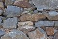 Wall from large stone textured basalt. Good background for wallpaper.