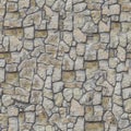 Wall Lined with Decorative Stone