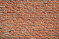 A wall lined with red brick Royalty Free Stock Photo