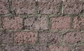 Wall made from Armenian brick.jpg texture Royalty Free Stock Photo