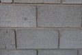 Wall made of big gray concrete blocks Royalty Free Stock Photo