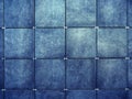 Wall  made of blue square tiles Royalty Free Stock Photo