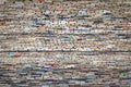 The wall made of books and mirrors at the City Gallery of Bratislava, Slovakia