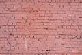 Painted red brick wall