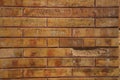 Wall made of bricks on store building facade at Merida Royalty Free Stock Photo