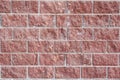 Wall made of decorative bricks. Artificial stone, background. Royalty Free Stock Photo