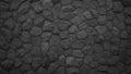 Wall made of many stones, patterns and textures for a dark background. Royalty Free Stock Photo