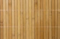 Wall made of pieces of bamboo wood. Royalty Free Stock Photo