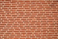 Wall made from red bricks Royalty Free Stock Photo